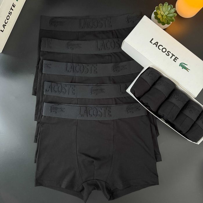 Чоловічі труси Лакоста мужское белье трусы 5шт 599грн