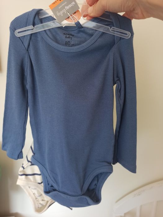 Rozmiar 80 nowe body na długi rękaw