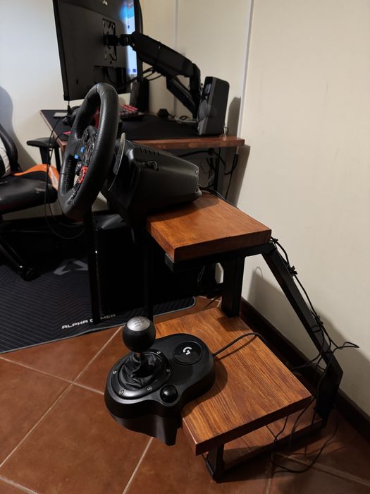 Logitech g29+shifter+suporte