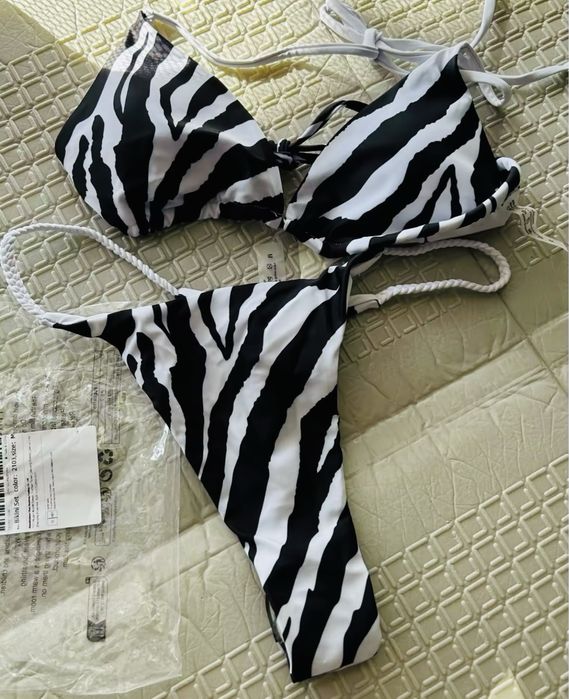 Гарний модний купальник міні бікіні розкрас зебри