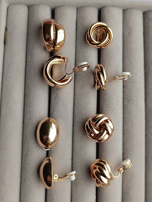 Клипси Сережки святкові,Кафи  Кліпси прокол не потрібен