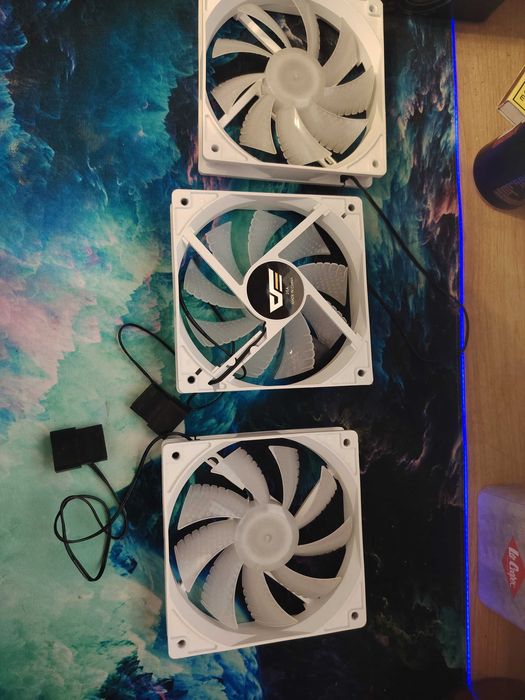 Wentylatory RGB od kompostera 3x