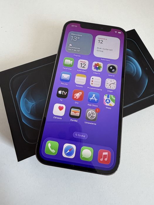 iPhone 12 Pro 128gb Grafit Idealny Bateria 100%