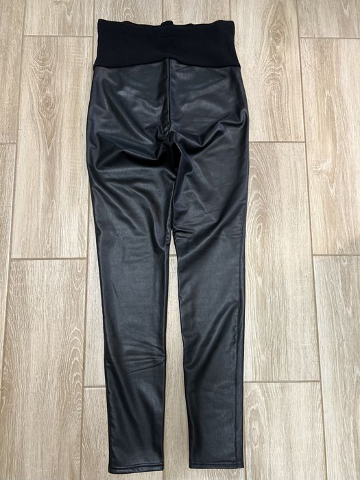 Лосини для вагітних з екошкіри утеплені