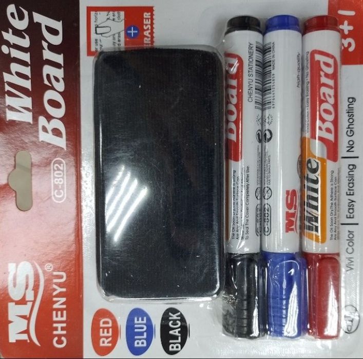 Набор маркеров для доски флипчарта с губкой