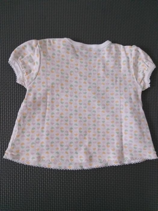 Bawełniana bluzka dla dziewczynki r. 68 nowa koszulka wyprawka 3-6m