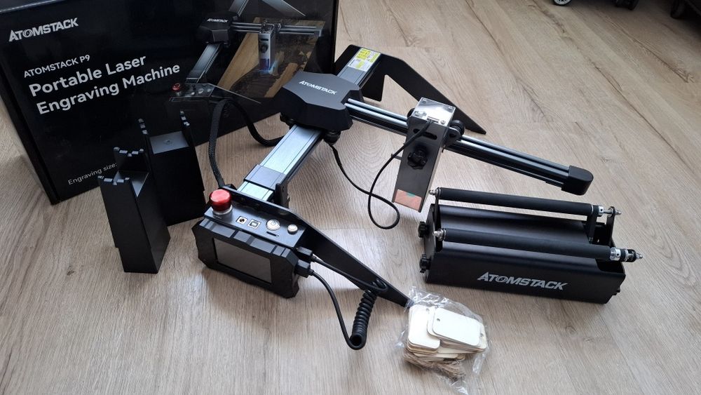 Laser do grawerowania i cięcia | Atomstack P9 M50 + Rolka R3