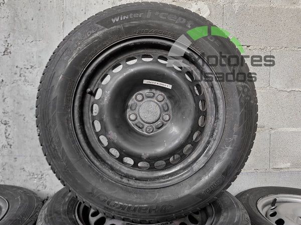 3 Jantes de Ferro 16 Ford c/pneus 215/60 5x108