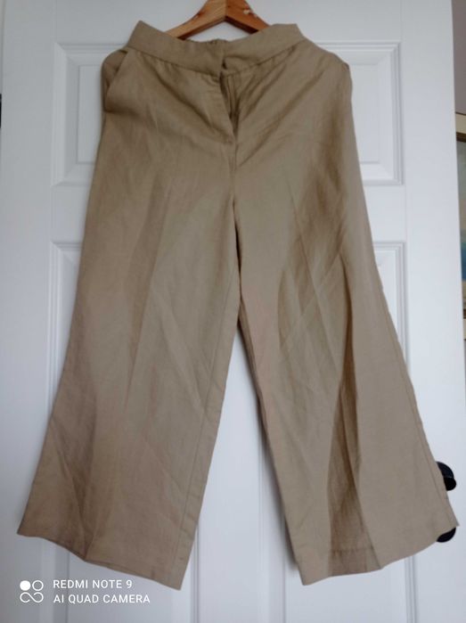 Nowe spodnie, kuloty len Reserved 36 S