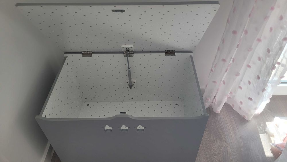 Arca de arrumação Cinzento quarto criança