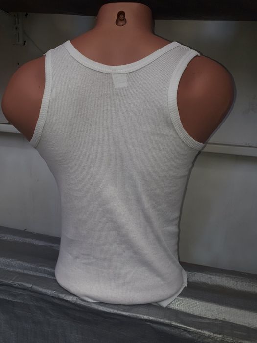 Майки чоловічі,білі,тканина рубчик.