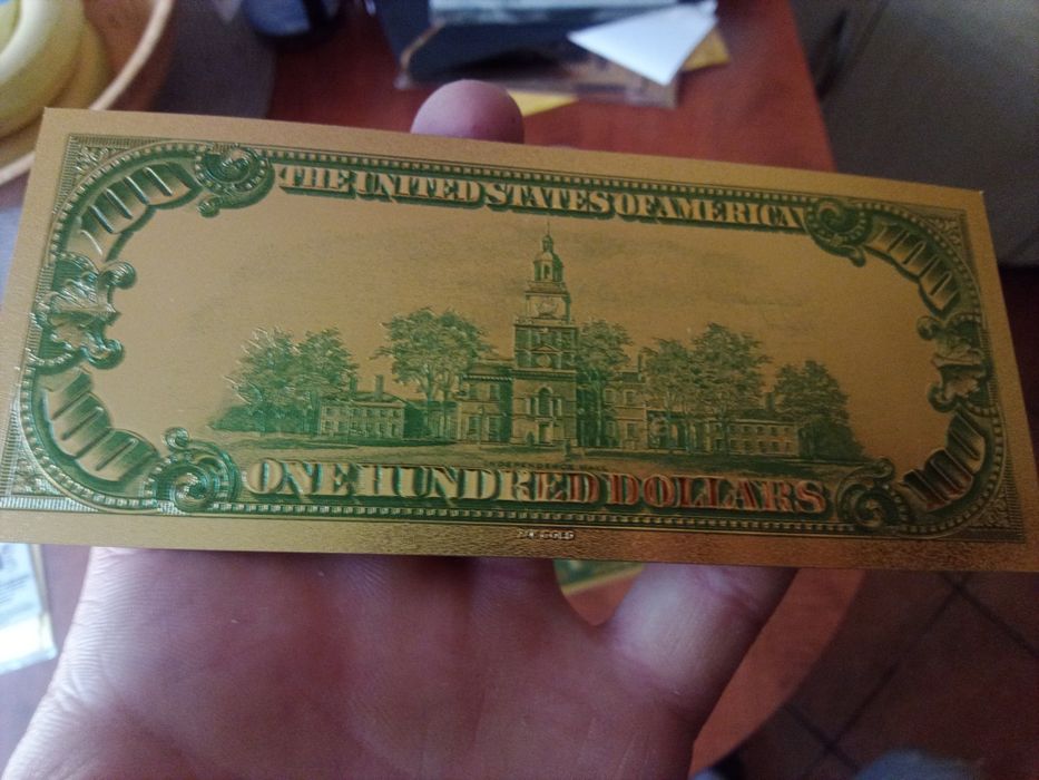 Zestaw kolekcjonerski dolary 1928 24 karat gold