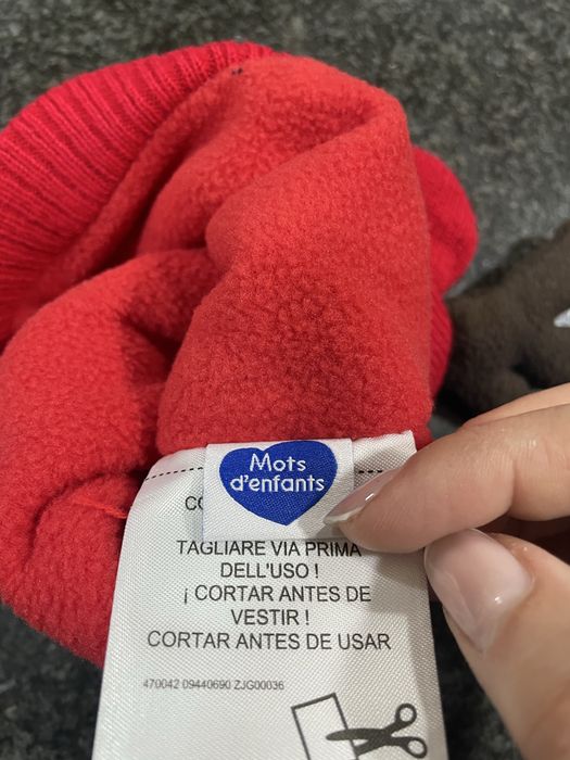 Gorro bebê rena Natal