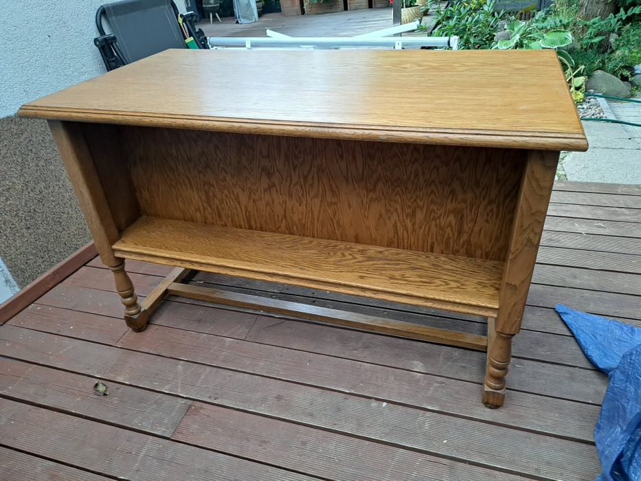 Solidne biurko dębowe gabinet  124/65/78