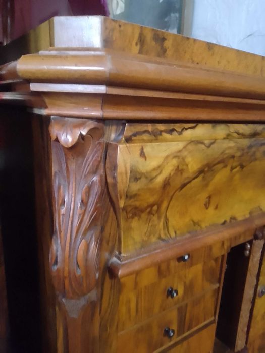 Sekretera biedermeier orzech włoski