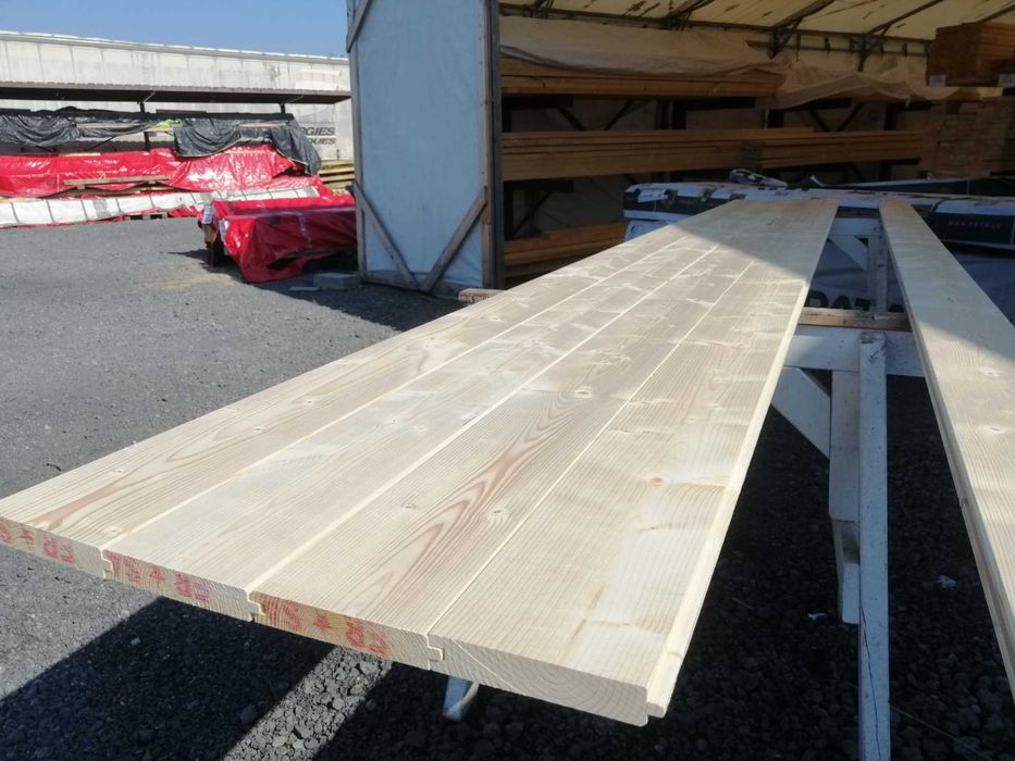 Stropopodłoga 27x146 mm - 4,5 m, obustronnie gładka, świerk - Estonia