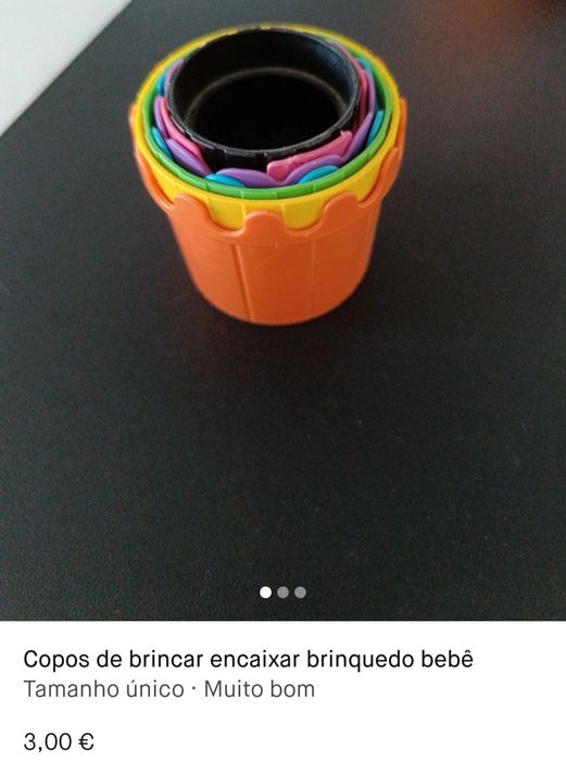 Torre de copos empilháveis