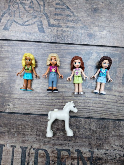 Lego Friends Mix Minifigurki 4 sztuki figurki minifigs koń