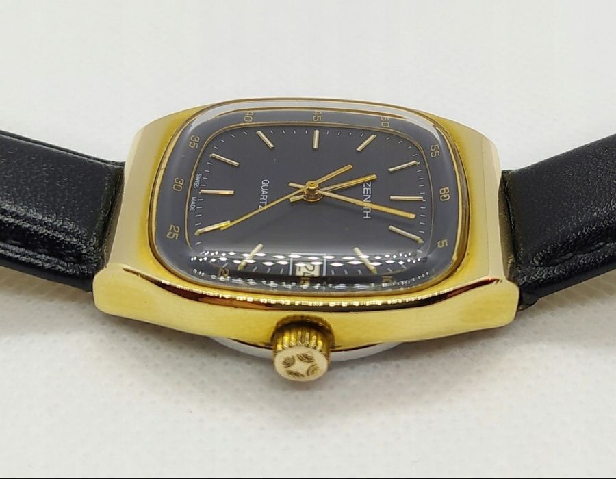 Zegarek Zenith Surf Vintage lata 80 pozłacany quartz