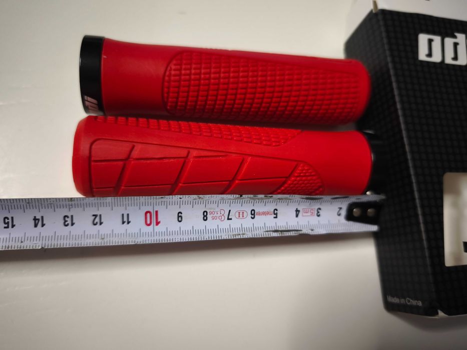 Gripy,uchwyty,rączki ODI RED,L+P,130/22,1xALU guma,rower,hulajnoga