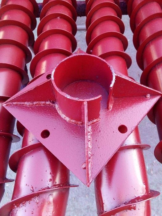 Винтовие сваи, гвинтові палі, геошурупи, наконечникі свай, доставка