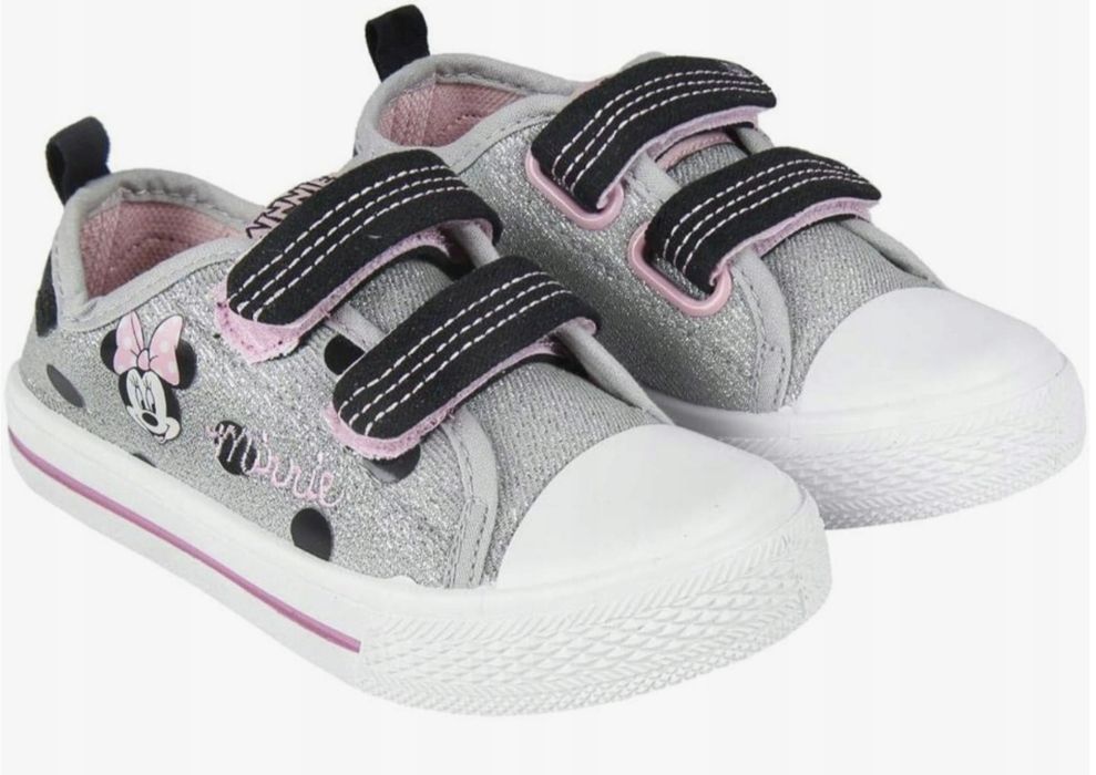 Buty sportowe dla dziewczynki z Minnie Mouse r.23 Cerdá odcienie szaro