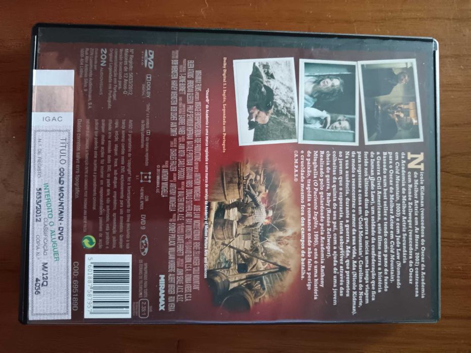 filme dvd original - cold mountain