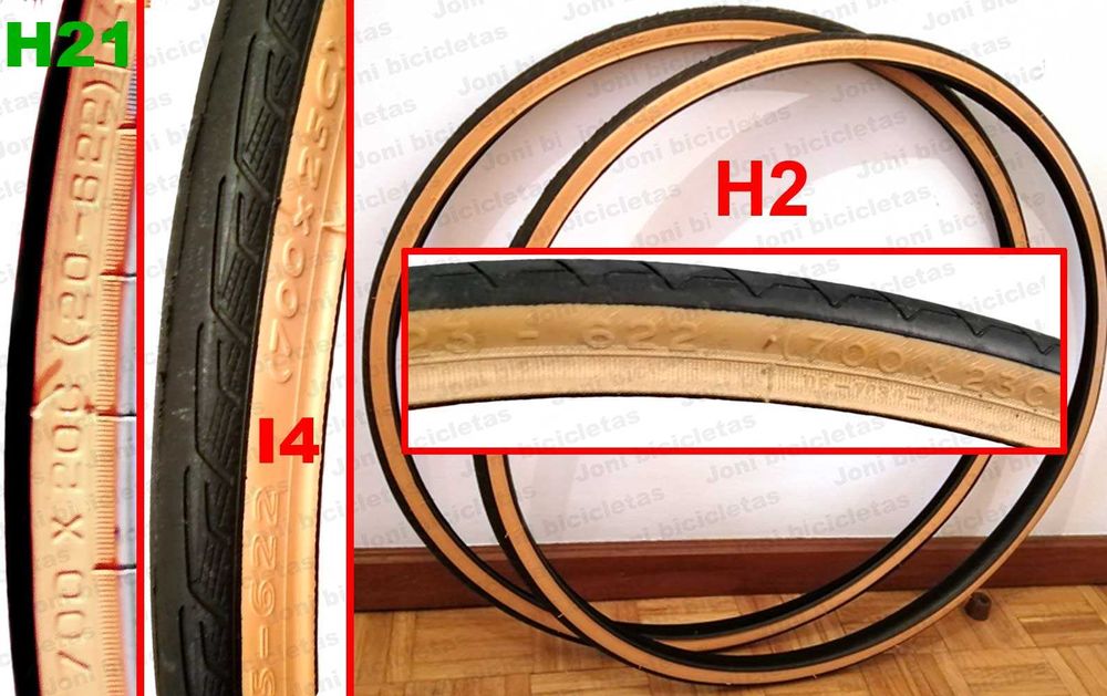 Pneus de bicicleta (medidas 28 x 1_5/8 / 700x20C a 700x40C)