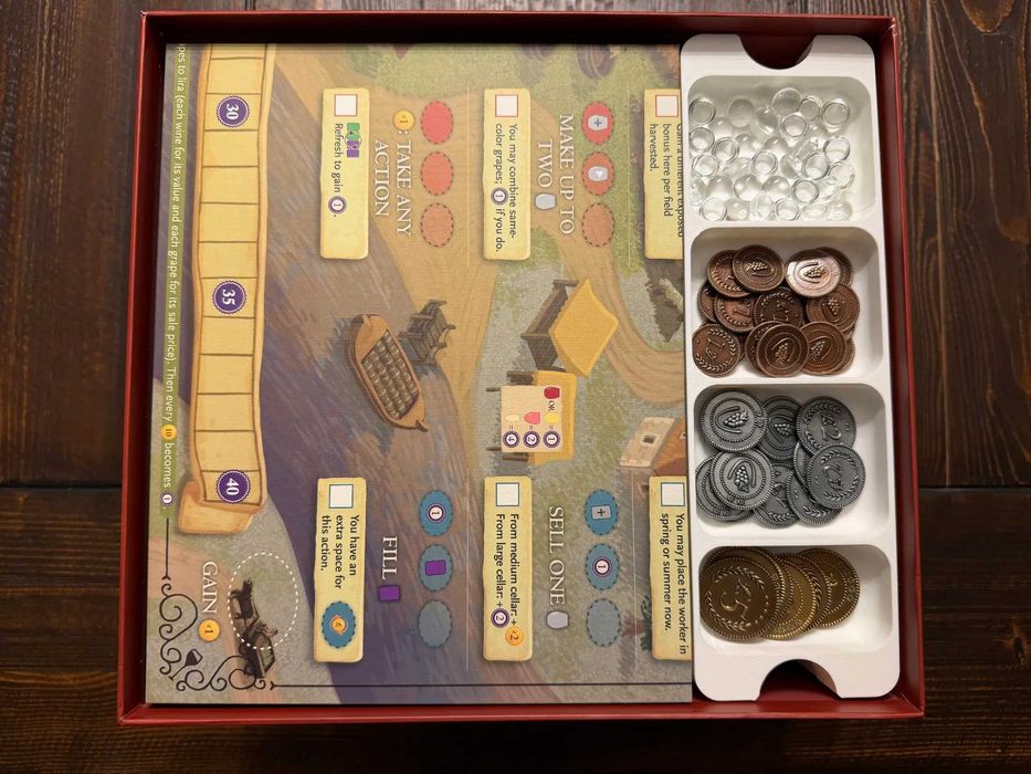 Insert organizer do gry Viticulture – Wine Crate Edition