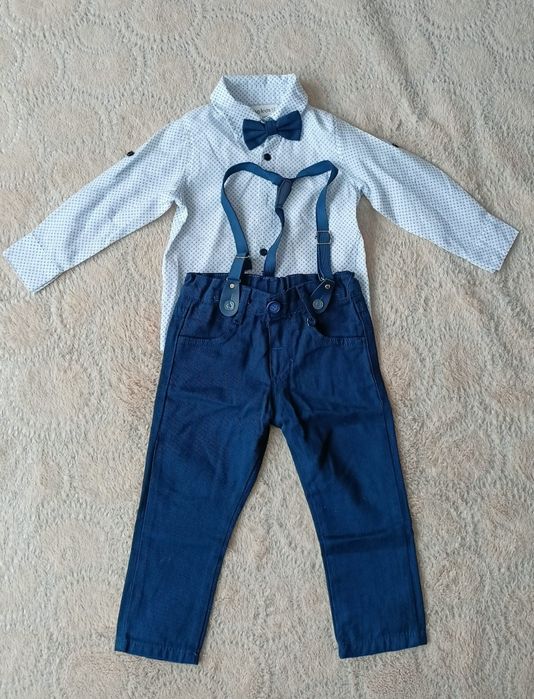 Zestaw spodnie + koszula rozmiar 86