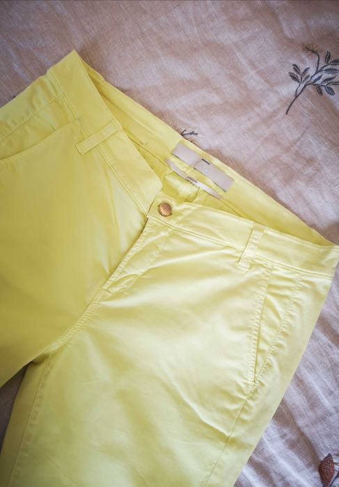 Spodnie limonkowe Pinko
