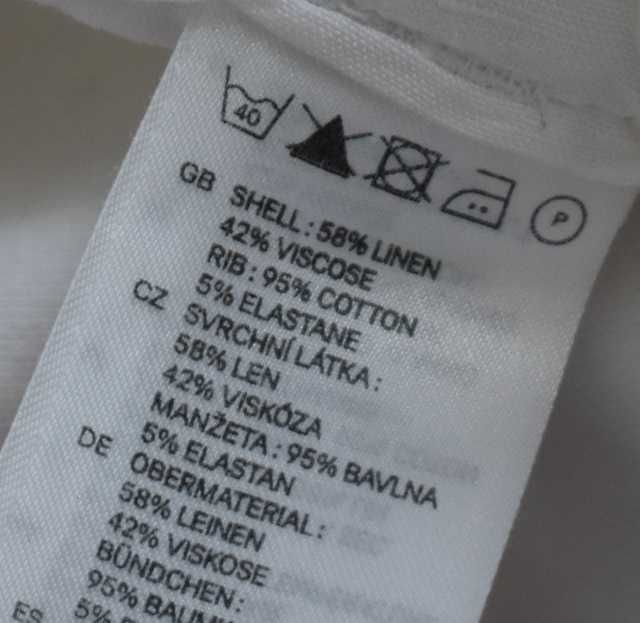 Spodnie ciążowe 3XL 46 lniane len letnie zwiewne H&M luźne na upał