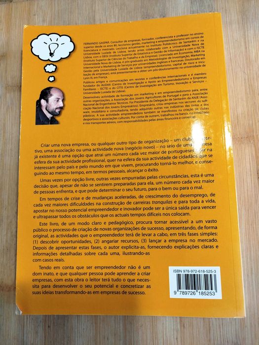 O Processo Empreendedor e a Criação de Empresas de Sucesso F.  Gaspar