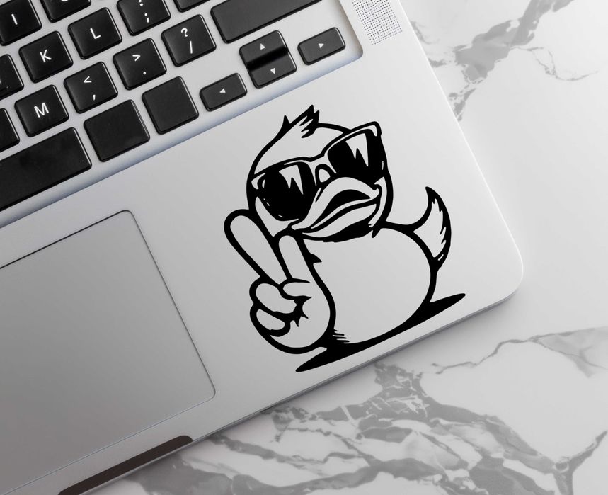 Naklejka MC KWAK, Kaczka - 13x14,5cm - na telefon, laptop, samochód