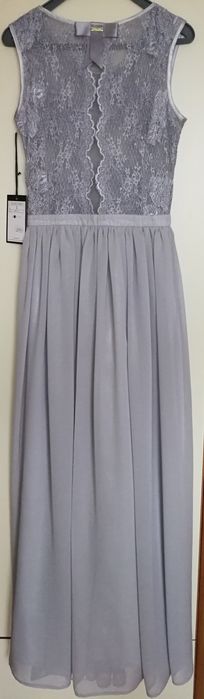 NOWA suknia r. 36, długa sukienka na wesele, poprawiny, studniówkę bal