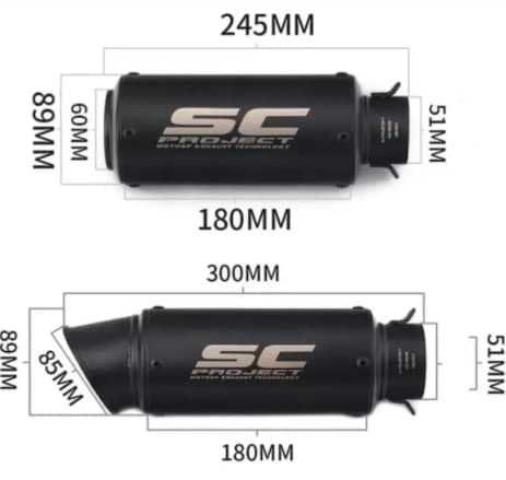 Прямоточный глушитель мото прямоток SC прямоточний на мотоцикл