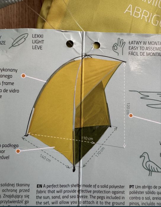 Namiot plażowy.Nowy