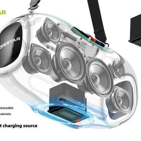 Hopestar A80 350W Bluetooth колонки чорные (Оригинал)