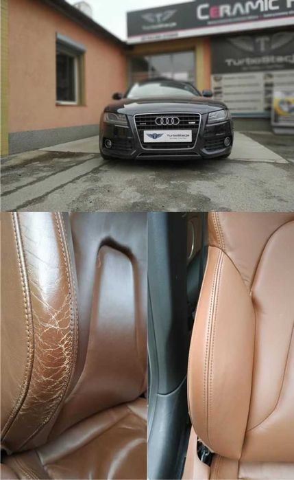 Renowacja skór czyszczenie malowanie tapicerki skórzanej kierownic