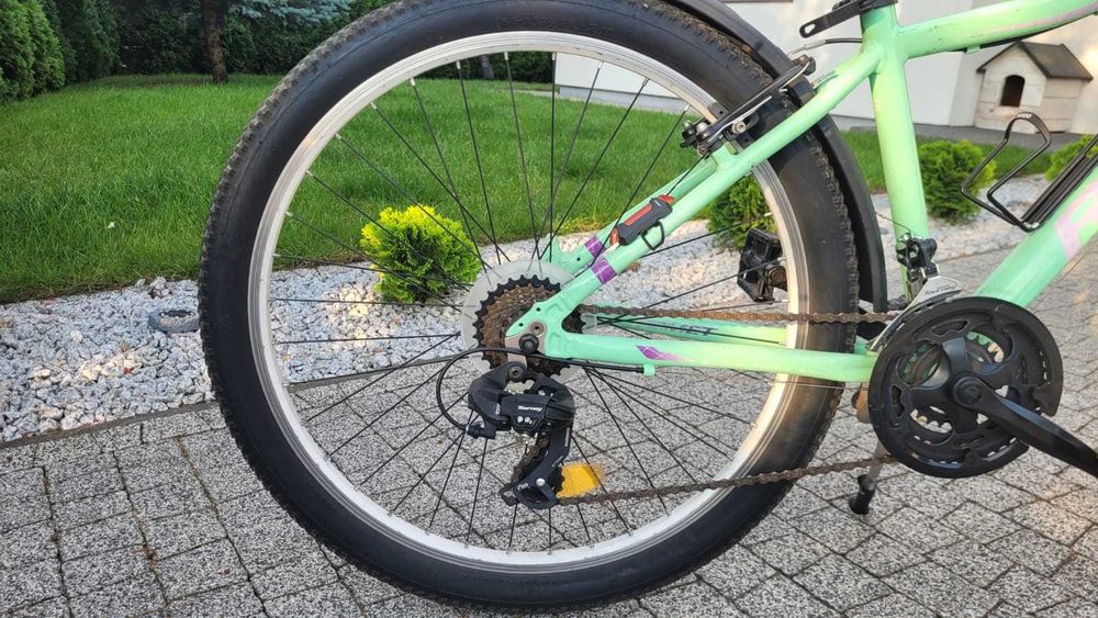 Rower górski Romet Jolene 6.1 – miętowy, bardzo dobry stan