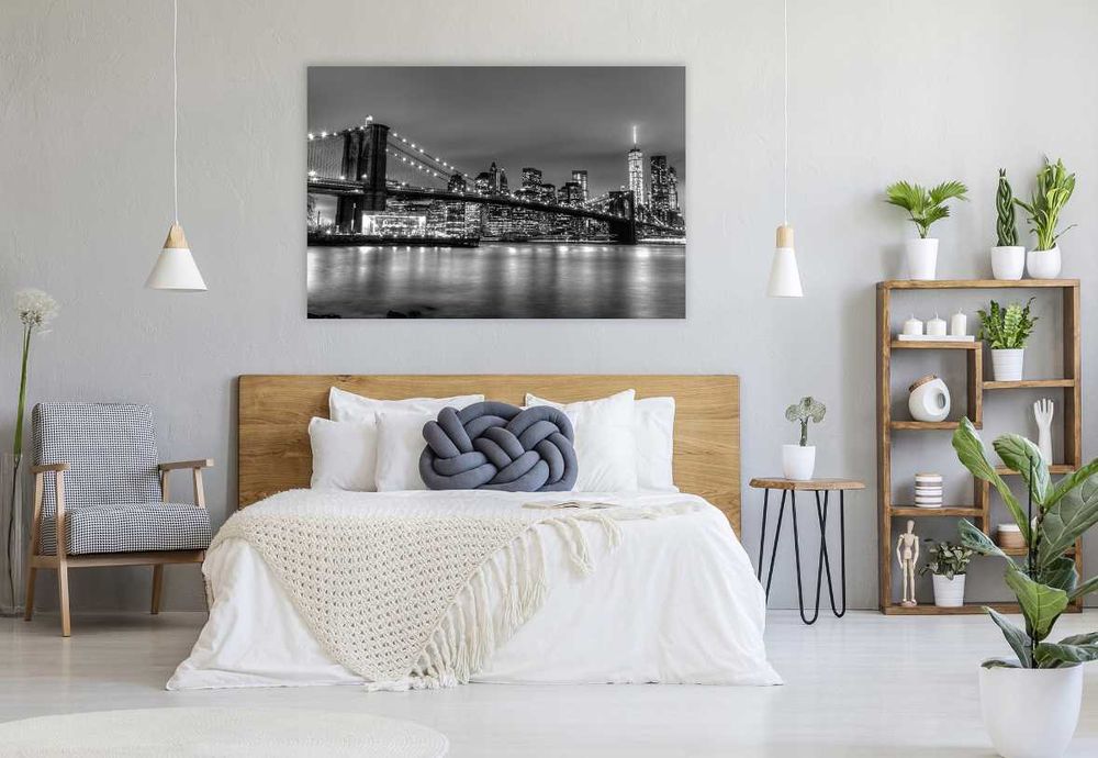 Obraz na płótnie most Nowy Jork Manhattan Do Salonu XXL 120x80