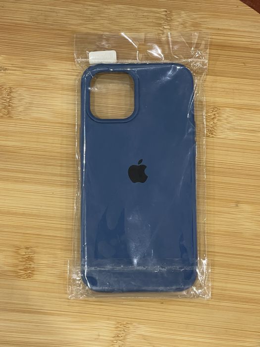 Capa silicone iPhone 12 Pro Max azul