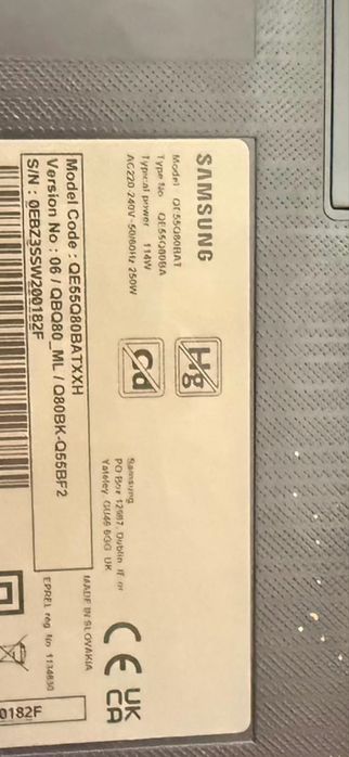 Telewizor samsung qe55q80bat 55” Qled KRK