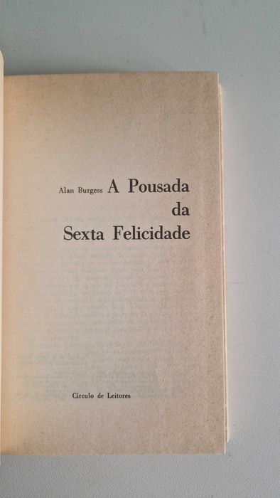 Livro A Pousada da Sexta Felicidade, de Alan Burguess