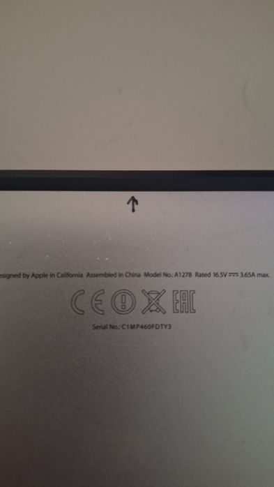 Macbook pro A1278