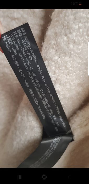 Płaszcz trencz S zara wool