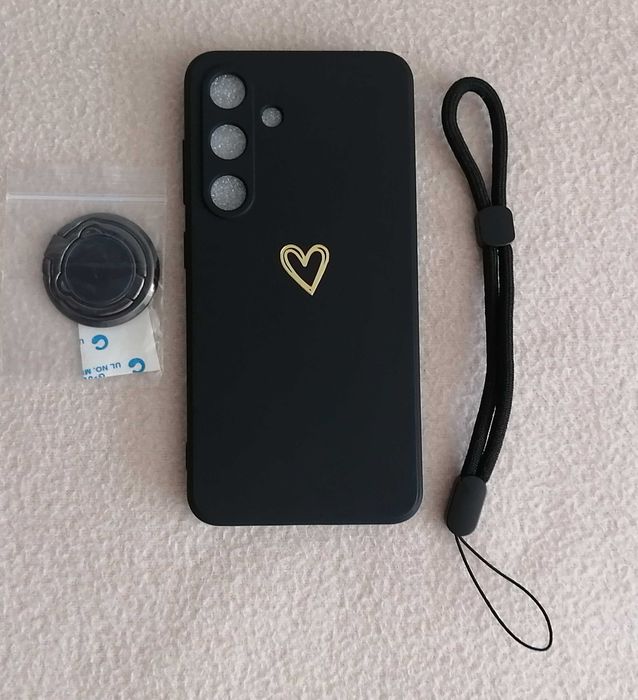 Etui plecki do Samsung Galaxy S23 + Smycz + Uchwyt Ring – Zestaw 3w1