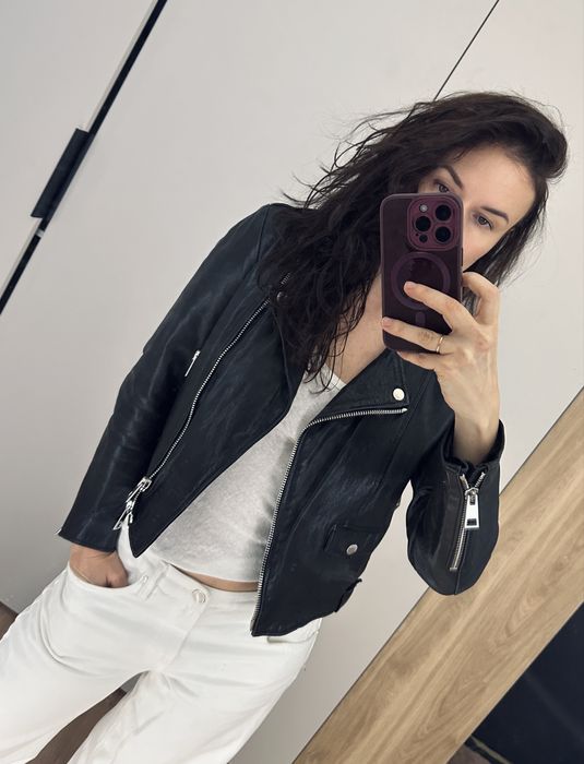 Натуральна шкіряна косуха Imperial