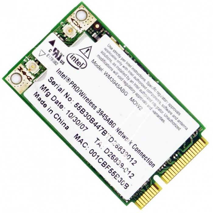 Placa wifi Intel PRO/Wireless 3945ABG