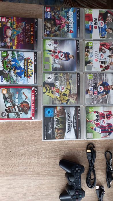 Konsola Ps3+ 19 gier...